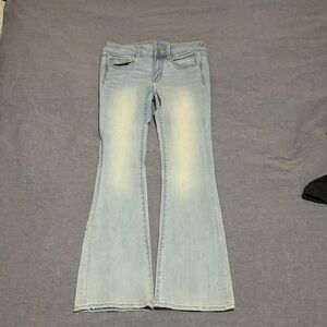 American Eagle Outfitters Light Blue Kick Boot Jeans